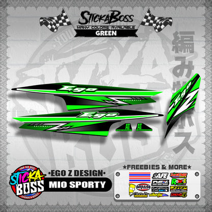 MIO SPORTY DECALS ( EGO Z DESIGN )【WITH FREEBIES】