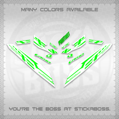 CLICK V3 FOR WHITE VARIO DECALS (2026 V3E 001 DESIGN)STICKER DECALS By STICKABOSS