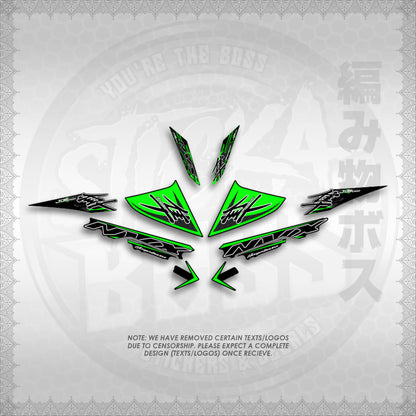 STICKER DECALS for AEROX V3 ALPHA TURBO (AV3HAHO) By STICKABOSS (SOFIE LAMINATED WATERPROOF)