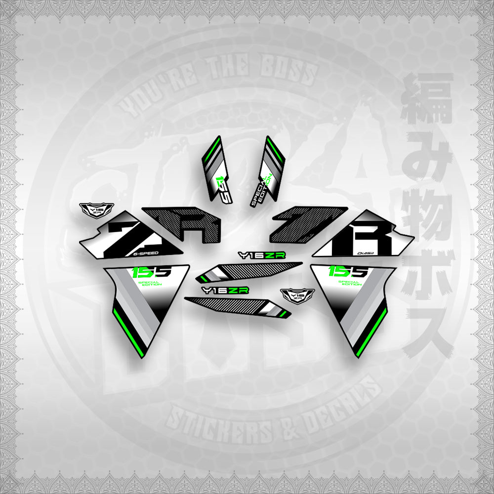 STICKER DECALS for SNIPER 155 (S155Y1SIPH) By STICKABOSS (SOFIE LAMINATED WATERPROOF)