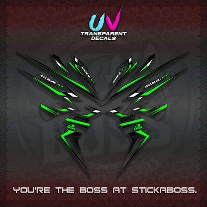 【PREMIUM UV PRINT】TRANSPARENT MIO SOUL i 115 GT INDO STRIPING DECALS (2026 DESIGN 001)By STICKABOSS