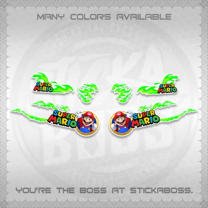 FAZZIO FOR WHITE DECALS (FLAMES 02 SUPER-M MOTIF) STICKER KITS BY STICKABOSS