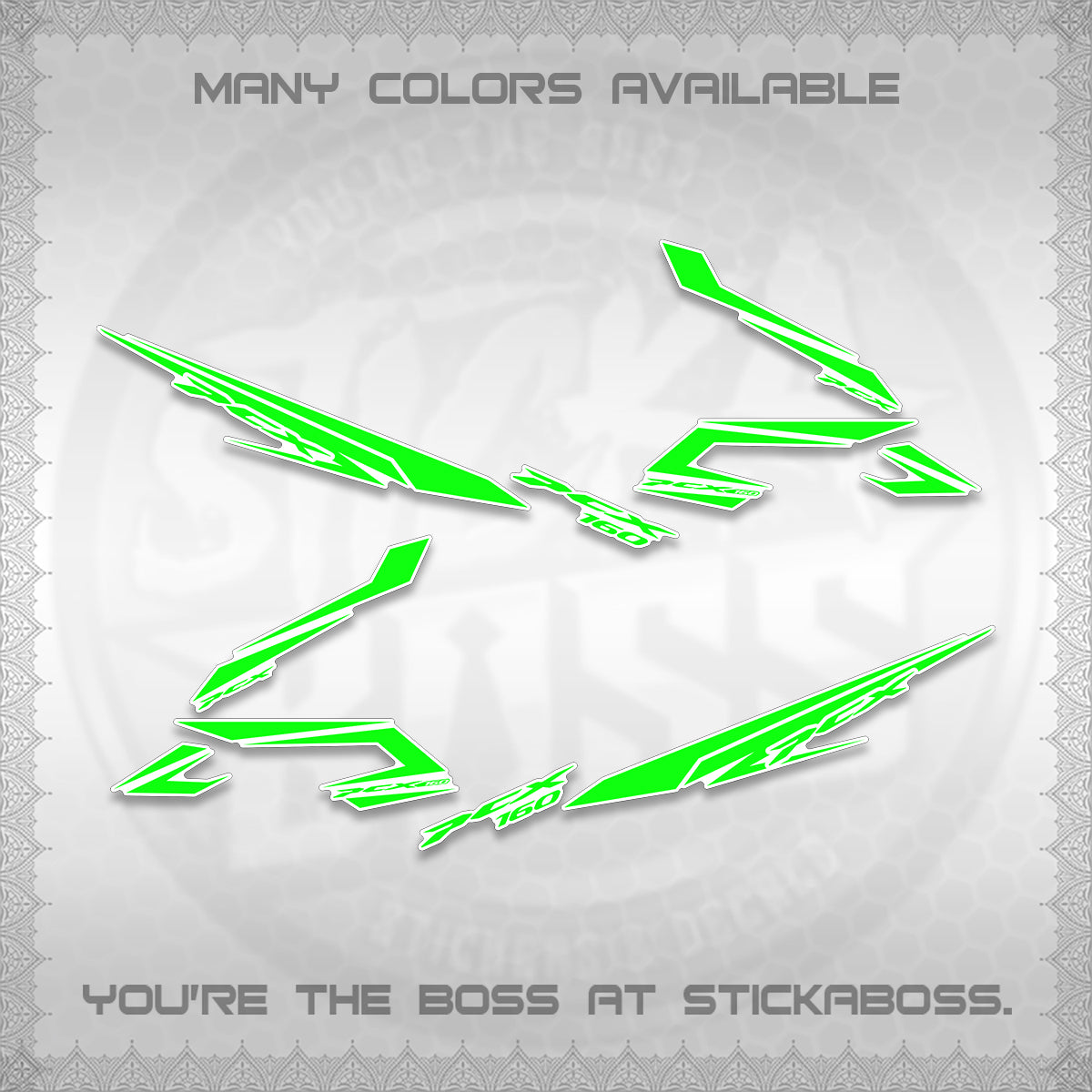 PCX  155160 INDO DECALS (NEW STRIPPING 09)STICKER DECALS By STICKABOSS