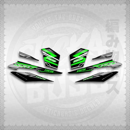 STICKER DECALS for AEROX V3 ALPHA TURBO INDO (AV3NVRAST) By STICKABOSS (SOFIE LAMINATED WATERPROOF)