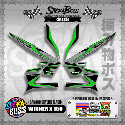 WINNER X 150 DECALS ( BANGOC SKYLINE FLASH )【WITH FREEBIES】