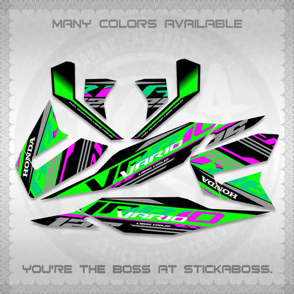 CLICK 125 V4 MALAY VARIO DECALS (2026 VV12 DESIGN) STICKER KITS BY STICKABOSS