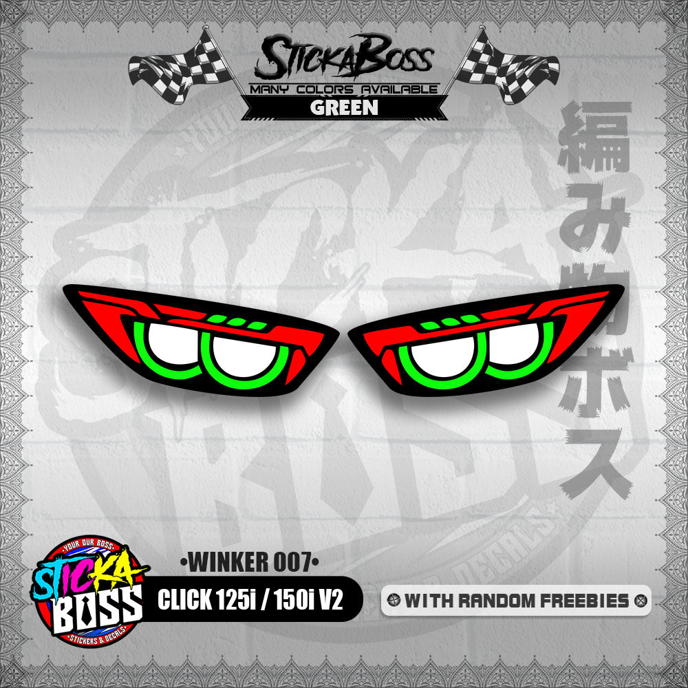 CLICK 125i / 150i V2 (WINKER 007) TRANSPARENT【WITH FREEBIES】