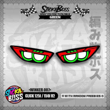 CLICK 125i / 150i V2 (WINKER 007) TRANSPARENT【WITH FREEBIES】