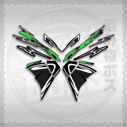 STICKER DECALS for AEROX 155 V2 (AV225LENEMOHO) By STICKABOSS (SOFIE LAMINATED WATERPROOF)