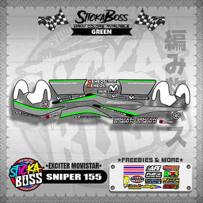 SNIPER 155 DECALS ( EXCITER MOVISTAR )【WITH FREEBIES】