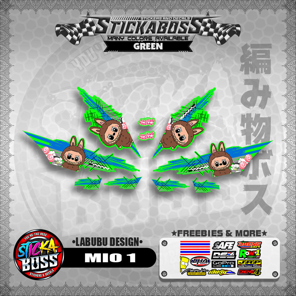 MIO 1 STICKER DECALS ( LABUBU DESIGN )【WITH FREEBIES】