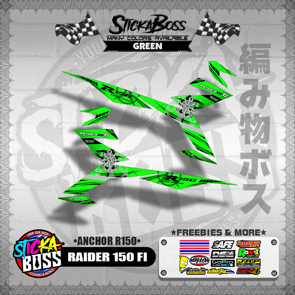 RAIDER 150 FI DECALS ( ANCHOR R150 )【WITH FREEBIES】