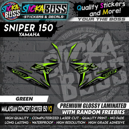 SNIPER 150 Stock Decals 【 MALAYSIAN CONCEPT EXCITER 150 V2 】