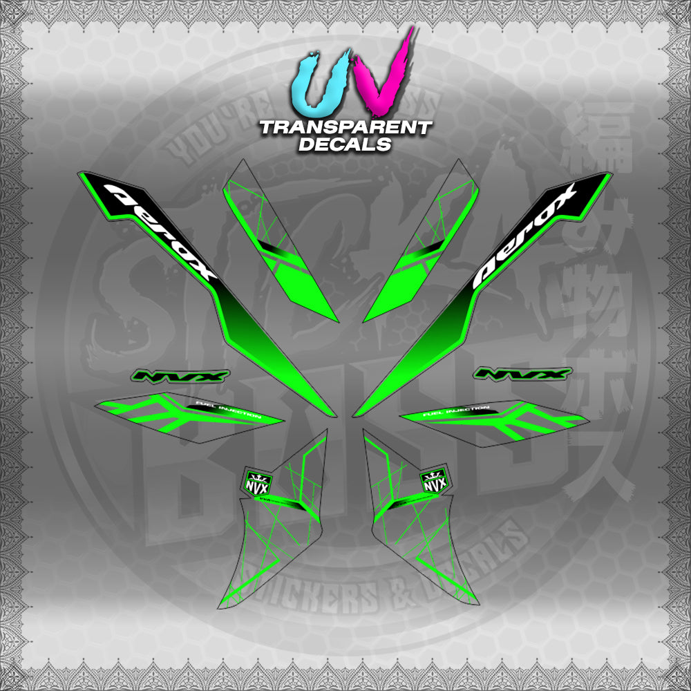 【PREMIUM UV PRINT】TRANSPARENT AEROX V3 ALPHA TURBO INDO-MALAYSIAN (AV3MAMABO)【WITH FREEBIES】