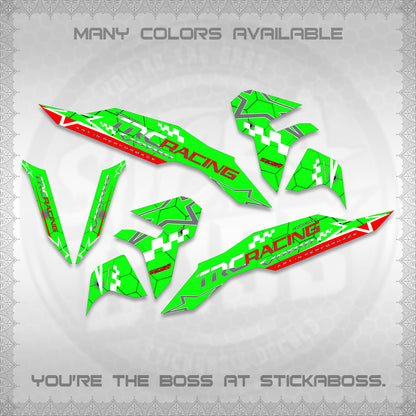 CLICK V3 DECALS (2026 TRC RACING DESIGN)STICKER DECALS By STICKABOSS