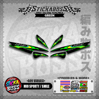 MIO SPORTY  SMILE INDO STICKER DECALS ( A9 VARIASI )【WITH FREEBIES】