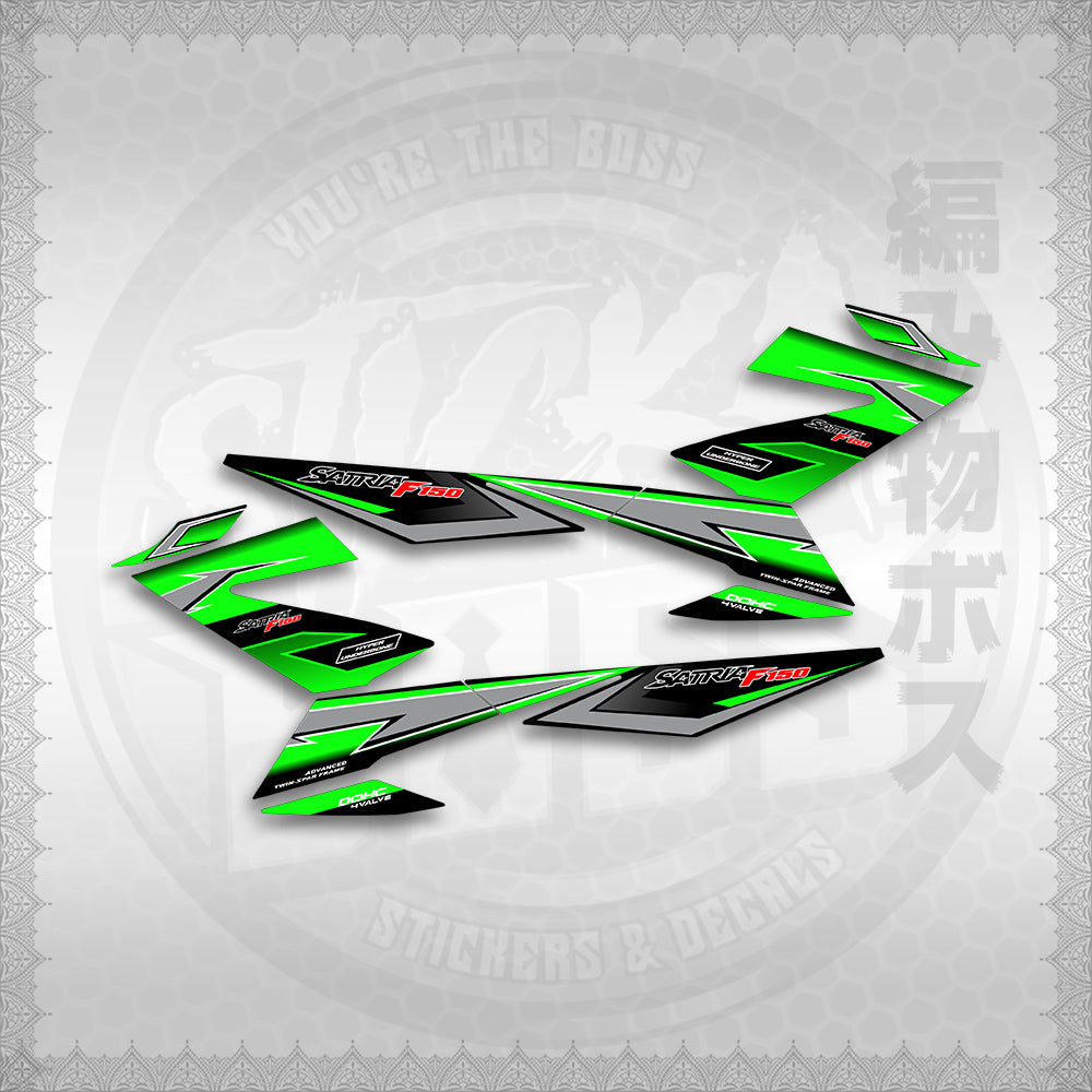 STICKER DECALS for RAIDER 150 FI THAI (RFIGRCUST03) By STICKABOSS (SOFIE LAMINATED WATERPROOF)