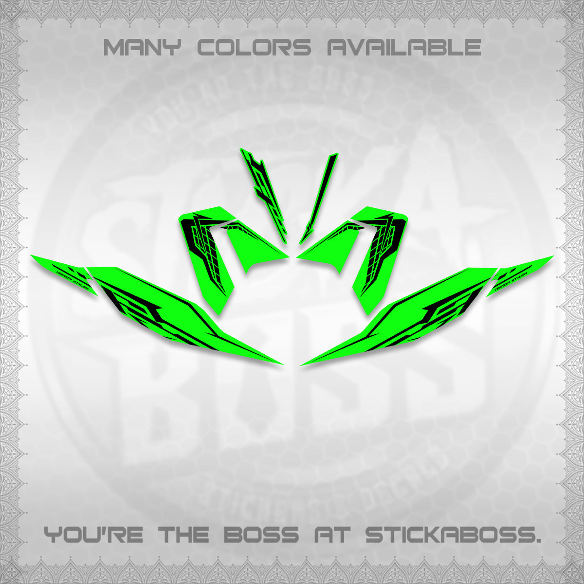 CLICK 125 V4 DECALS (2026 VEERIZA STYLISH DESIGN) STICKER DECALS By STICKABOSS