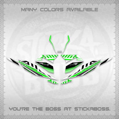 CLICK 125 V4 VARIO FOR WHITE DECALS (2026 VR0007 DESIGN) STICKER KITS By STICKABOSS