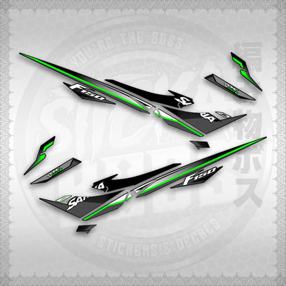 STICKER DECALS for RAIDER 150 REBORN CARB(RRCSATHDE)By STICKABOSS(SOFIE LAMINATED WATERPROOF)