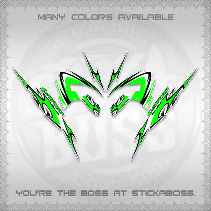 CLICK 125 V3 VARIO STRIPING FOR WHITE DECALS (2026 NEW LED DESIGN) STICKER KITS By STICKABOSS