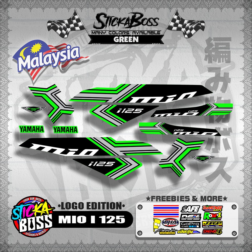MIO I 125 MALAYSIAN DECALS ( LOGO EDITION )【WITH FREEBIES】