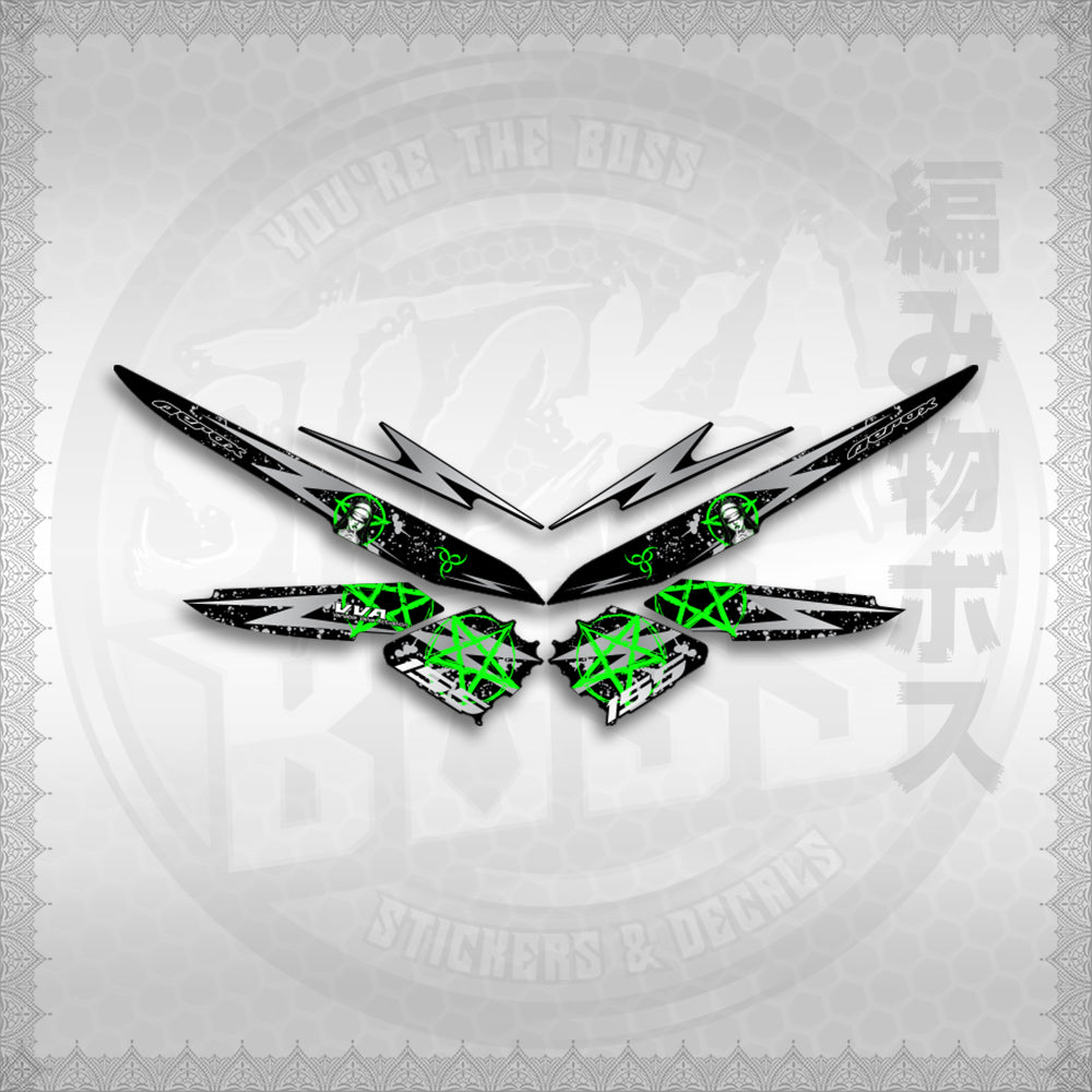 STICKER DECALS for AEROX 155 V1 MALAYSIAN (AV1STLASA) By STICKABOSS (SOFIE LAMINATED WATERPROOF)