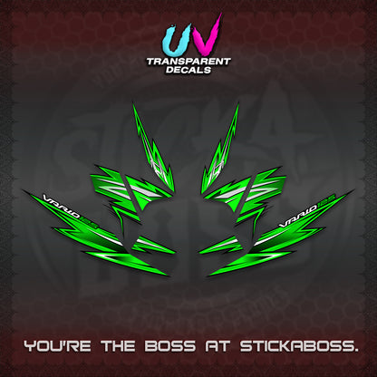 CLICK 125 V4 INDO VARIO UV TRANSPARENT DECALS (2026 VANDOREN STYLE) STICKER DECALS By STICKABOSS