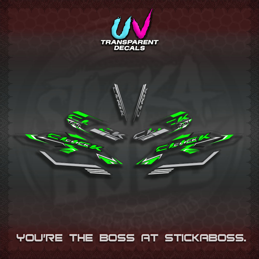 【PREMIUM UV PRINT】TRANSPARENT CLICK 125 V3 INDO-MALAY  VARIO DECALS (2026 CODE2 DESIGN)By STICKABOSS