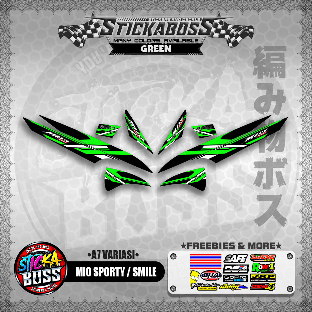 MIO SPORTY / SMILE INDO STICKER DECALS ( A7 VARIASI ) 【WITH FREEBIES】