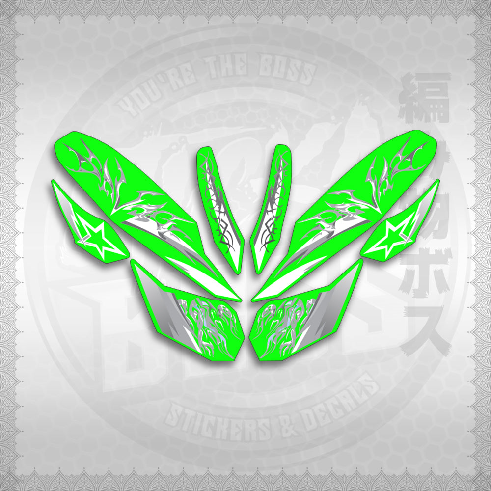 STICKER DECALS for CLICK 125 V3 (CV3VALEKYSH) By STICKABOSS (SOFIE LAMINATED WATERPROOF)