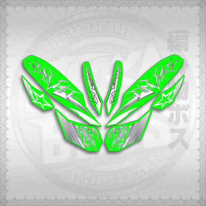 STICKER DECALS for CLICK 125 V3 (CV3VALEKYSH) By STICKABOSS (SOFIE LAMINATED WATERPROOF)