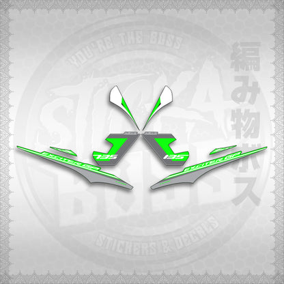 STICKER DECALS for SNIPER 135 MX(S13525EXGP)By STICKABOSS (SOFIE LAMINATED WATERPROOF)