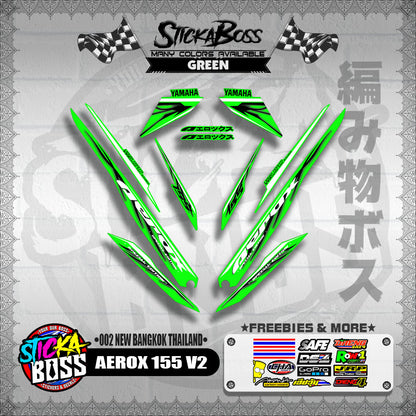 AEROX 155 V2 DECALS ( 002 NEW BANGKOK THAILAND )【WITH FREEBIES】