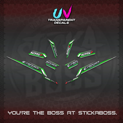 CLICK V3 VARIO STRIPING UV TRANSPARENT DECALS (2026 SPORTS RACE DESIGN) STICKER KITS BY STICKABOSS