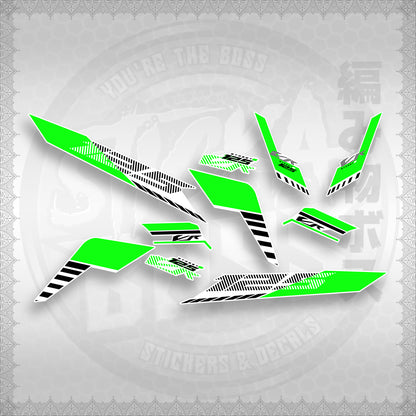 STICKER DECALS for CLICK 125 V3 (CV3VRSTDEFOWH) By STICKABOSS (SOFIE LAMINATED)