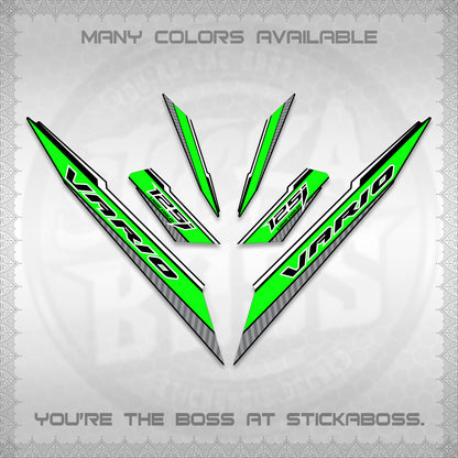 CLICK 125 V3 VARIO DECALS (2024 SV 12-A1 STYLE) STICKER DECALS By STICKABOSS
