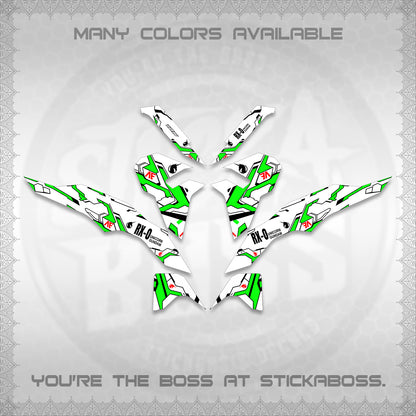 CLICK V3 VARIO FOR WHITE DECALS (UNICORN GUNDAM DESIGN) STICKER DECALS By STICKABOSS