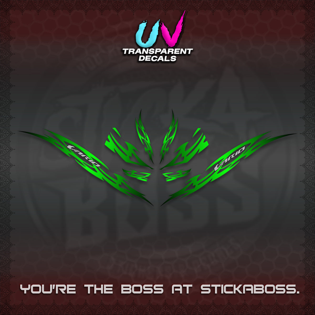 CLICK 125 V3 INDO VARIO UV TRANSPARENT DECALS (2026 NUSANTARA STRIPING) STICKER DECALS By STICKABOSS