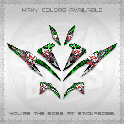 CLICK 125 V2 DECALS (2026 NEW RCB 2.0 DESIGN) STICKER KITS BY STICKABOSS