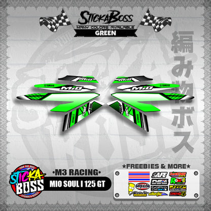 MIO SOUL I 125 GT DECALS ( M3 RACING )【WITH FREEBIES】