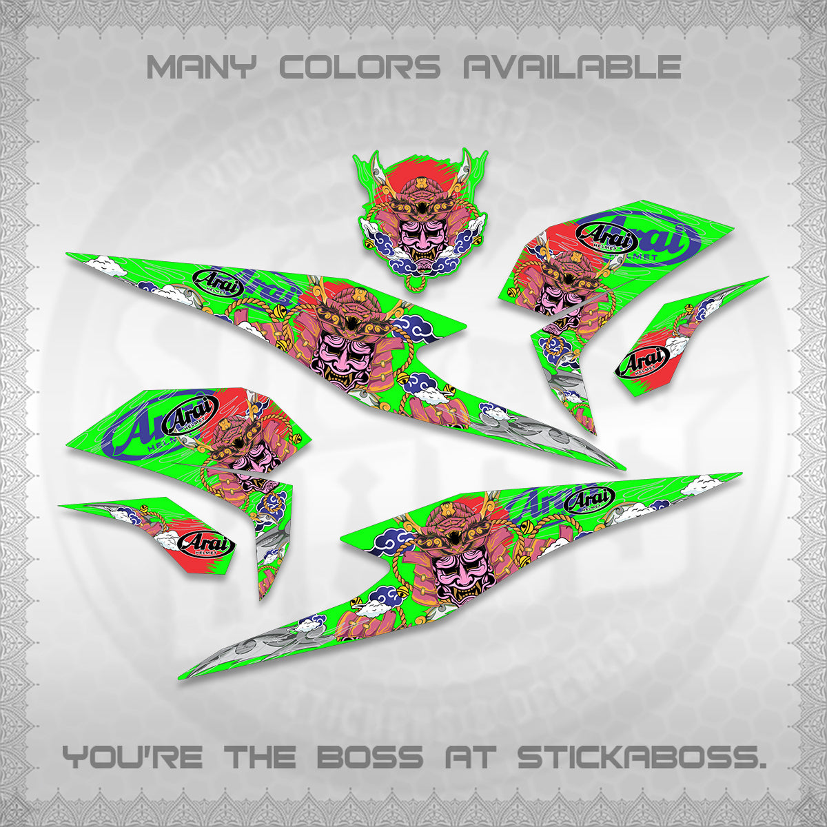 BEAT FI INDO DECALS (2026 NEW SAMURAI MOTIF) STICKER KITS BY STICKABOSS