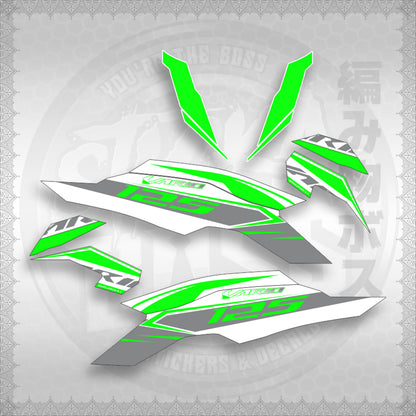 STICKER DECALS for CLICK 125 V3 MALAY / INDO CONCEPT (CV3FOWHSLSTA30) By STICKABOSS (SOFIE LAMINATED)