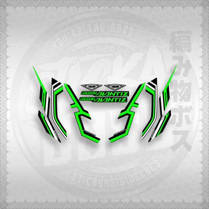 STICKER DECALS for MIO SOUL i125 (MSIEGAVCUDE17) By STICKABOSS (SOFIE LAMINATED WATERPROOF)