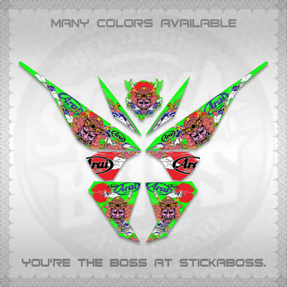 CLICK 125 V1 VARIO DECALS (2026 NEW SAMURAI MOTIF) STICKER KITS BY STICKABOSS