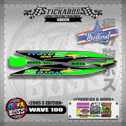 WAVE 100 THAILAND DECALS ( 2005 S EDITION )【WITH FREEBIES】