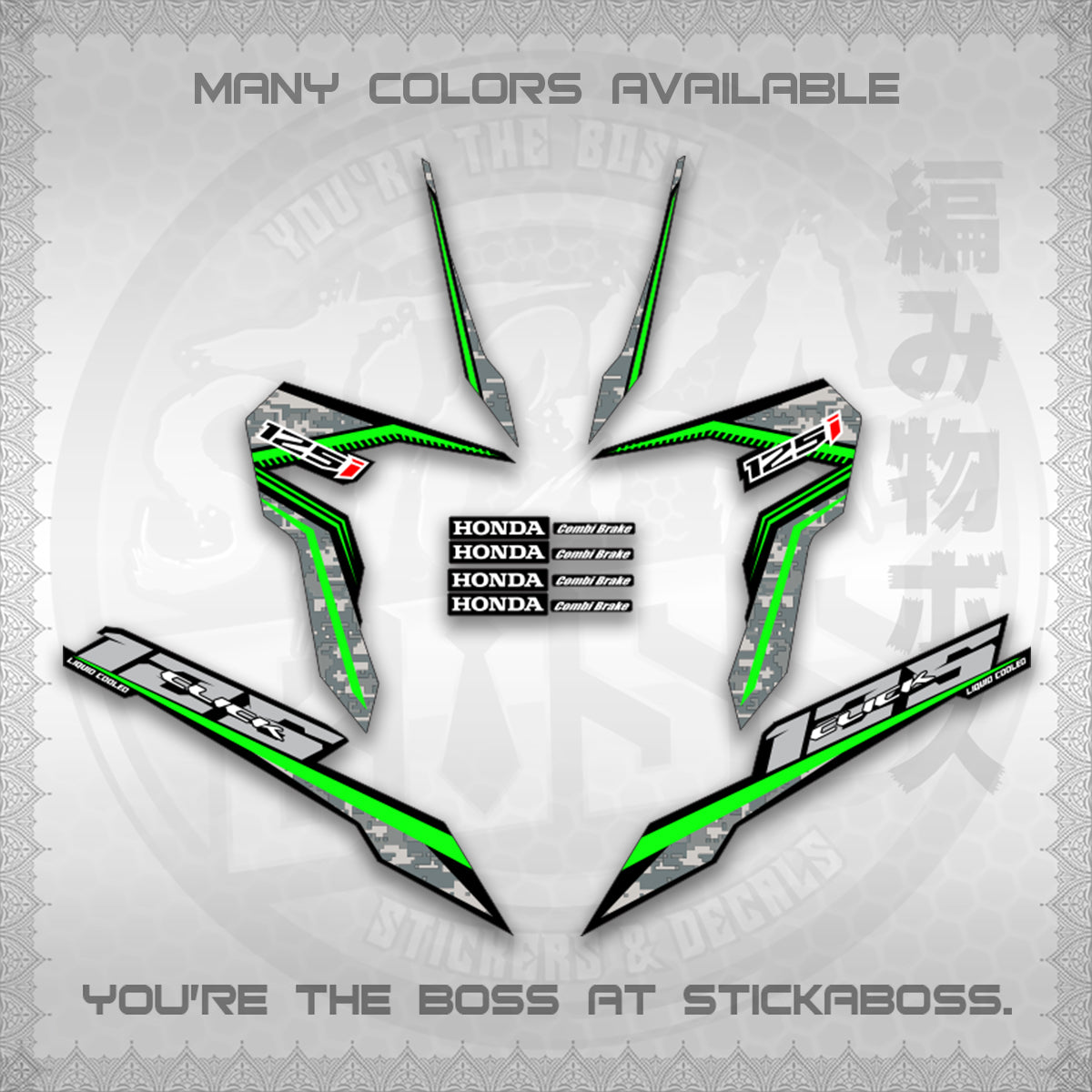 CLICK 125 V3 VIETNAM CONCEPT ( BARCODE STYLE ) STICKER DECALS By STICKABOSS