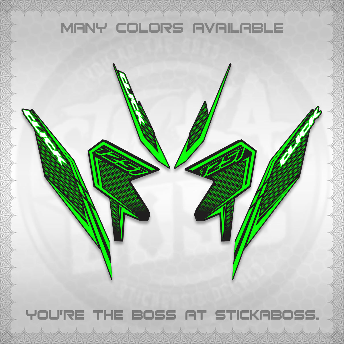CLICK 125 V3 DECALS (2026 LINE UP DESIGN) STICKER KITS By STICKABOSS