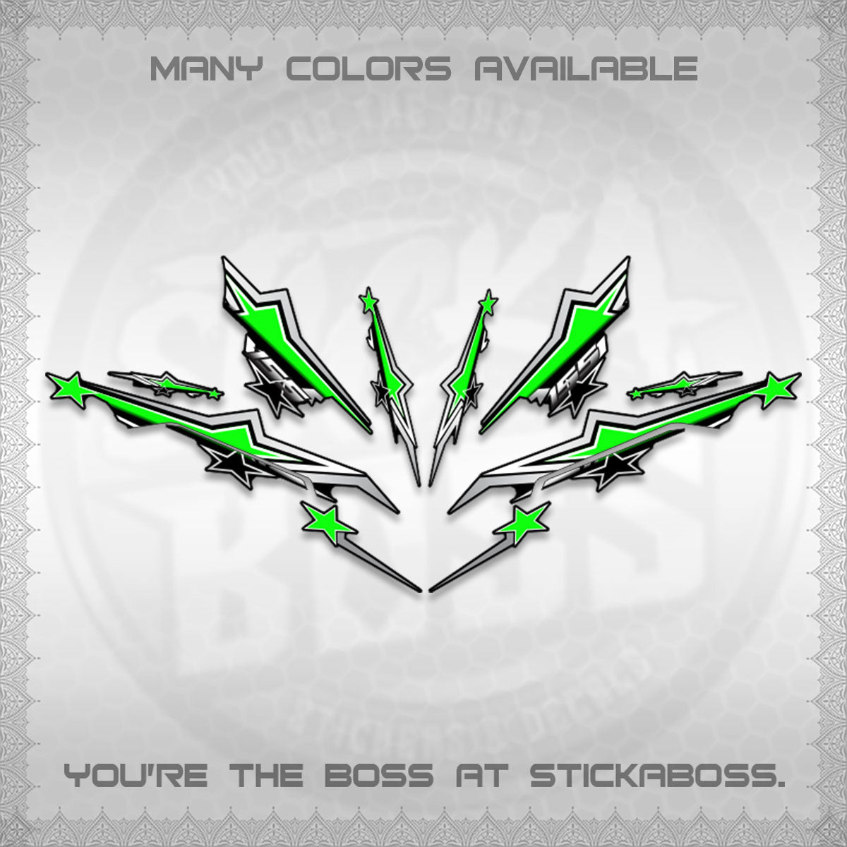 AEROX 155 V3 INDO DECALS (ALPHA TURBO 0004)STICKER DECALS By STICKABOSS