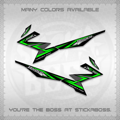 RAIDER 150 FI DECALS (TH CODE 1) STICKER DECALS BY STICKABOSS